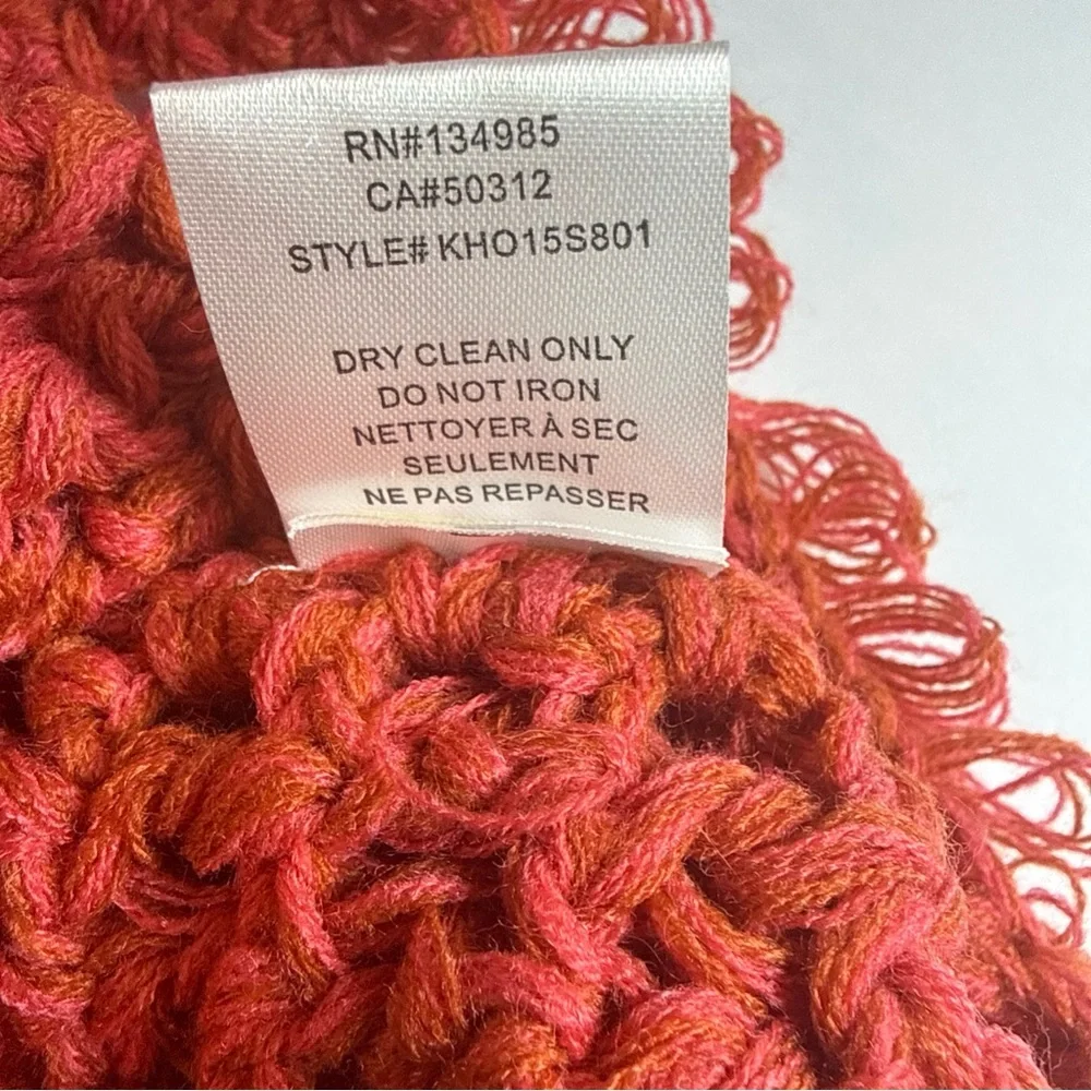 NWT New Knitz for For Love & Lemons Joplin Pullover Sweater Coral Salmon Small - Picture 7 of 13